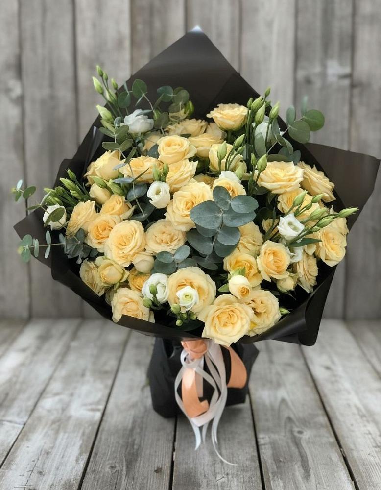 Букет цветов из: Розы и Лизиантусы в Толстово-Васюковском