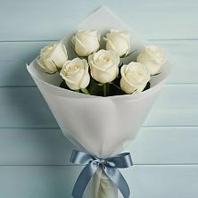 Букет 7 Белых роз Эдлесс Лав в Толстово-Васюковском