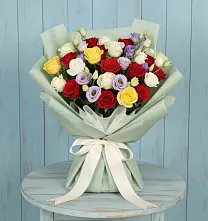Букет цветов из:  Розы в Толстово-Васюковском