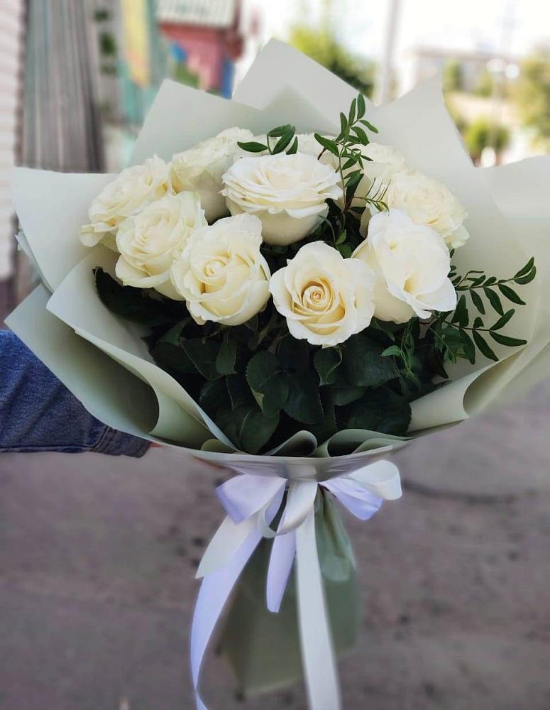Букет Белые розы Проуд в Толстово-Васюковском