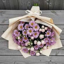 Букет цветов из:  Розы и Хризантемы в Толстово-Васюковском