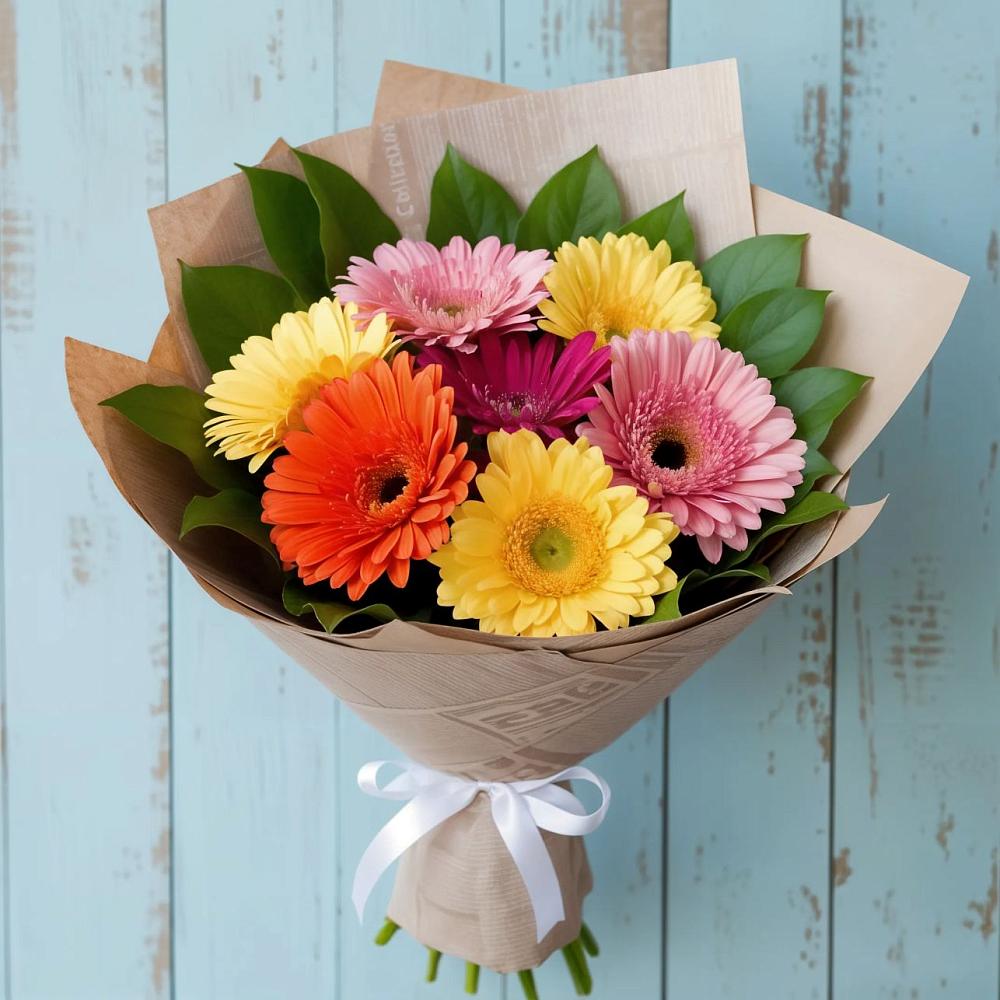Букет цветов из: Герберы в Толстово-Васюковском
