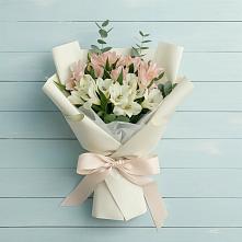 Букет цветов из:  Альстромерии в Толстово-Васюковском