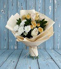 Букет цветов из:  Розы и Хризантемы в Толстово-Васюковском