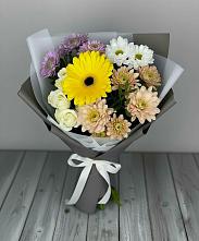Букет цветов из:  Розы, Герберы и Хризантемы #REPLACE_PRED# Толстово-Васюковском