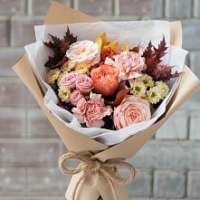Букет цветов из:  Гвоздики, Хризантемы и Розы в Толстово-Васюковском