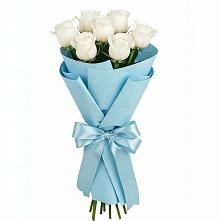 Букет 7 белых роз Проуд в Толстово-Васюковском