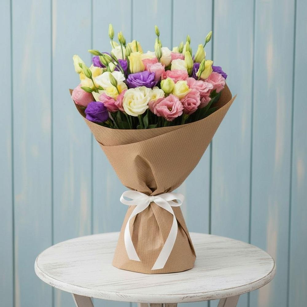 Букет цветов из: Лизиантусы в Толстово-Васюковском