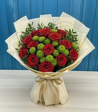 Букет цветов из:  Розы и Хризантемы #REPLACE_PRED# Толстово-Васюковском