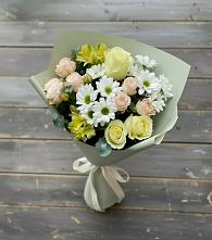 Букет цветов из:  Альстромерии, Розы и Хризантемы #REPLACE_PRED# Толстово-Васюковском