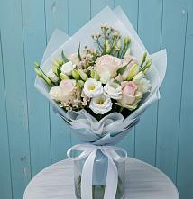 Букет цветов из:  Розы и Лизиантусы в Толстово-Васюковском