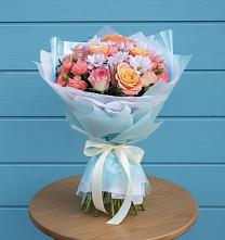 Букет цветов из:  Хризантемы и Розы #REPLACE_PRED# Толстово-Васюковском