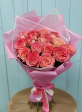 Букет 15 Розовых роз Равель в Толстово-Васюковском