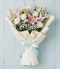 Букет цветов из:  Лилии в Толстово-Васюковском