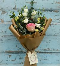Букет цветов из:  Розы и Лизиантусы в Толстово-Васюковском
