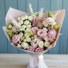 Букет цветов из:  Альстромерии и Розы в Толстово-Васюковском
