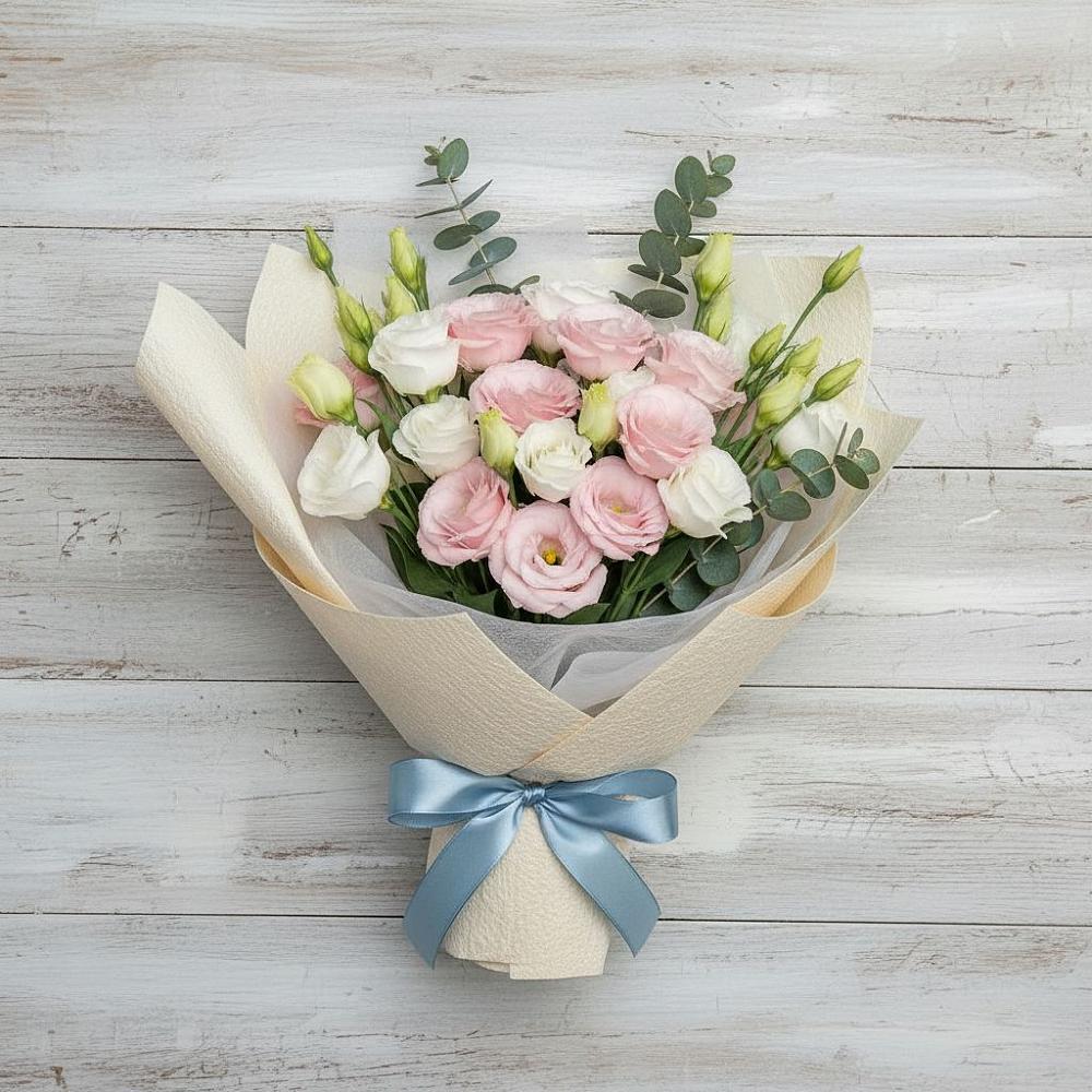 Букет цветов из: Лизиантусы в Толстово-Васюковском